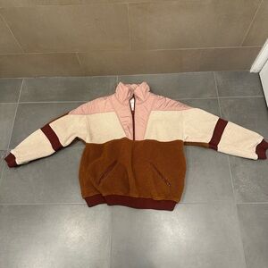 American Eagle Outfitters Quarter Zip Fleece Jacket